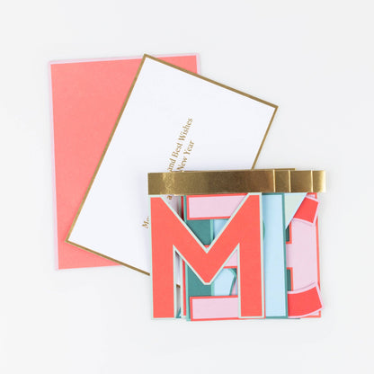 Merry Christmas Concertina Card by Meri Meri