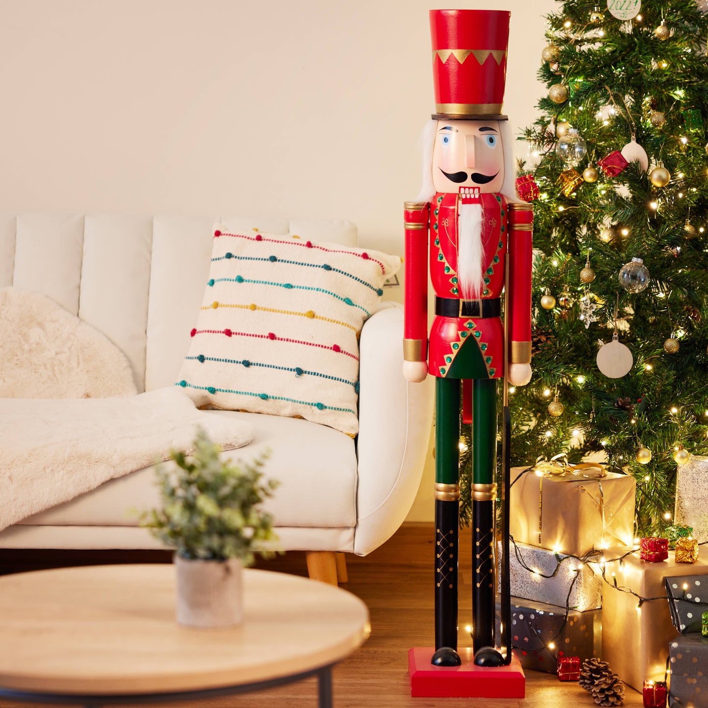Giant Christmas Nutcracker Soldier Decoration - 120cm
