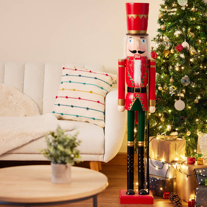 Giant Christmas Nutcracker Soldier Decoration - 120cm