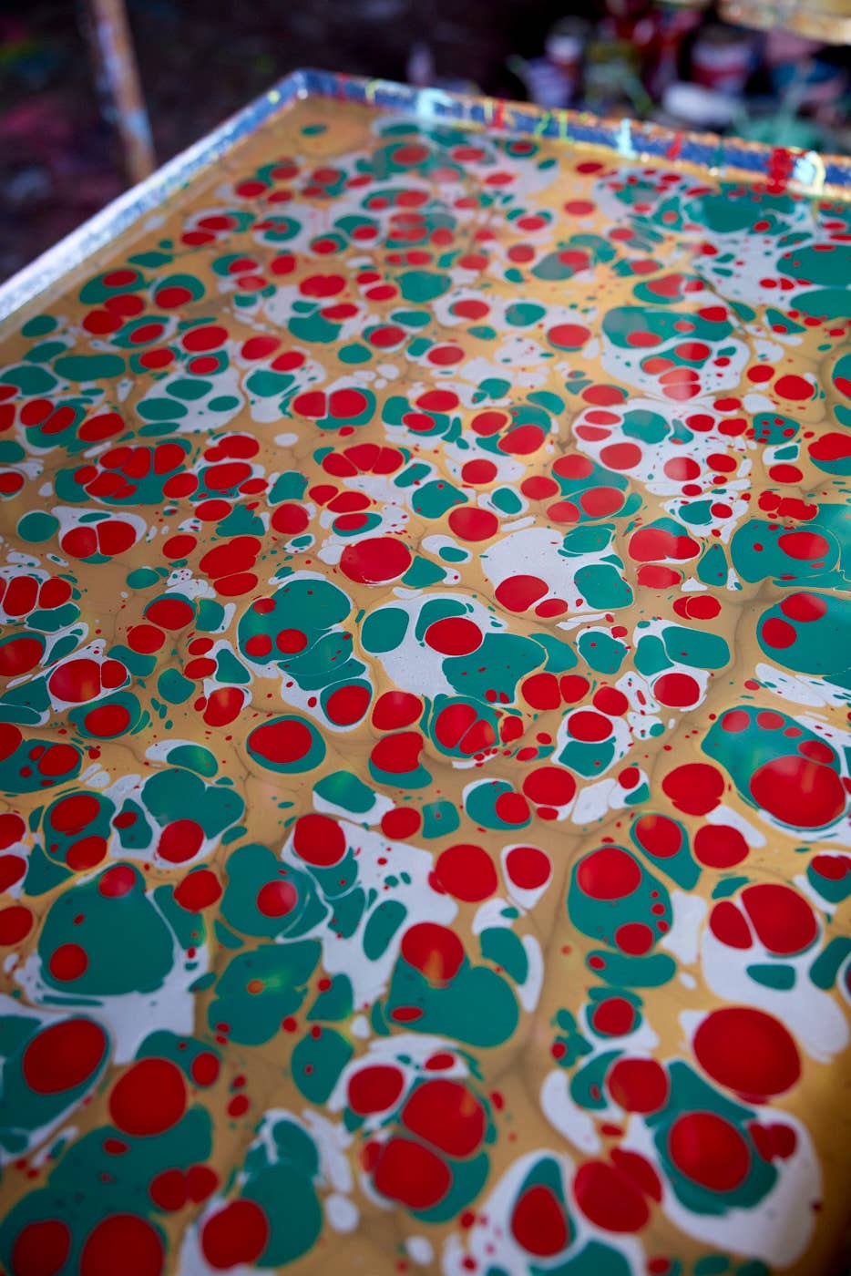 Hand Marbled Gift Bags (Medium) - Christmas Glitz