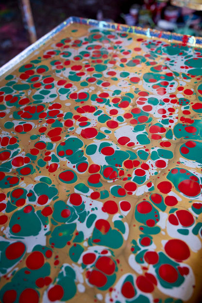 Hand Marbled Gift Bags (Medium) - Christmas Glitz