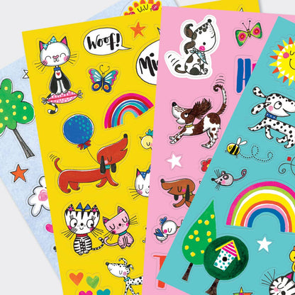 Cats & Dogs Sticker Book - 4 sheets