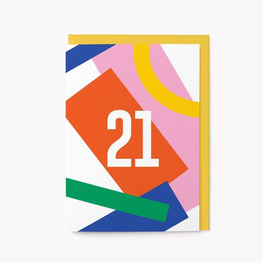21st Birthday - Age Greeting Card