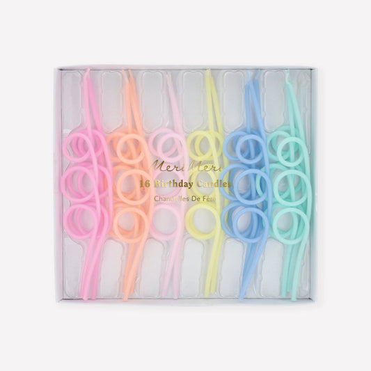 Pastel Loopy Candles
