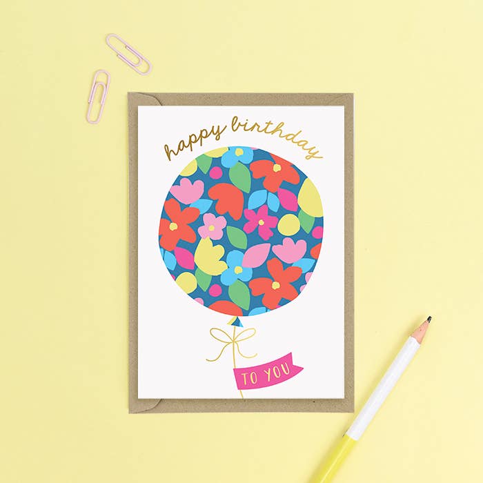 Balloon Birthday Card
