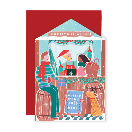 Nutmeg Open Christmas Market Stall Card