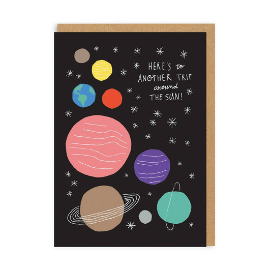 Around The Sun Greeting Card