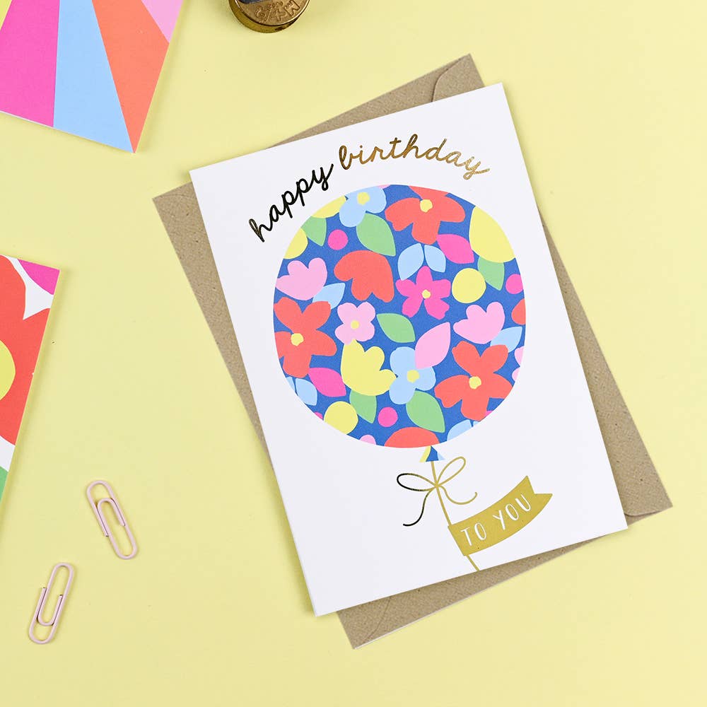 Balloon Birthday Card