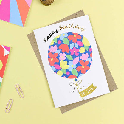 Balloon Birthday Card