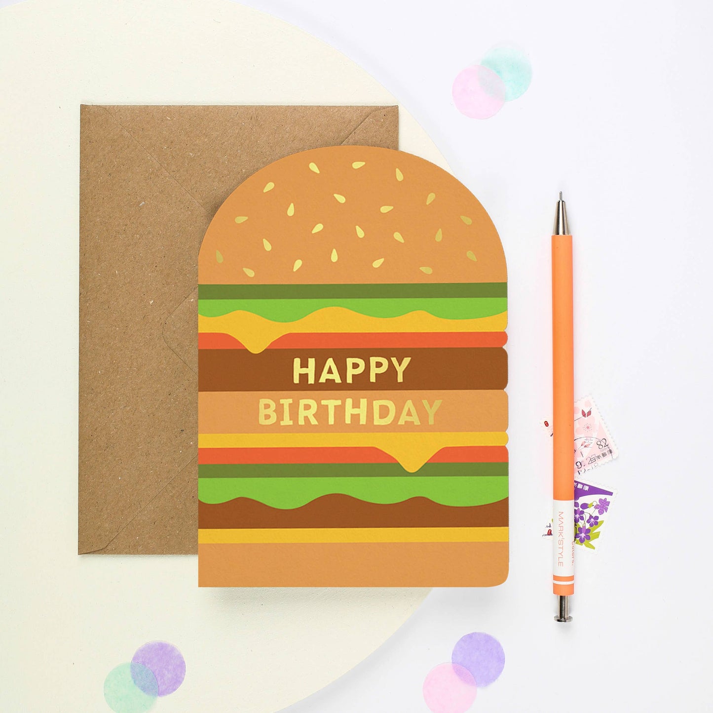 Cheeseburger Birthday Card