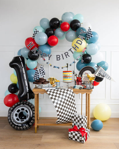 Miles per Hour Happy Birthday Banner