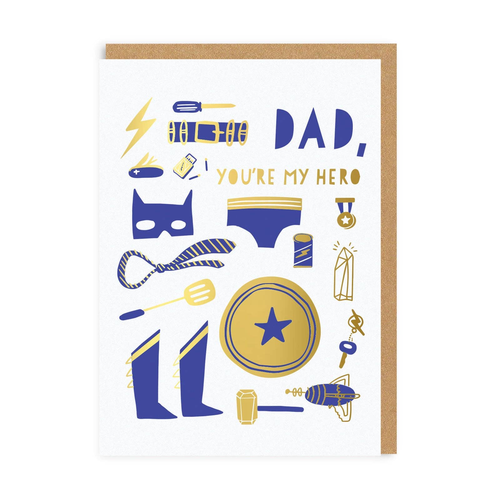 Super Dad Hello!Lucky Greeting Card – The Balloon Works