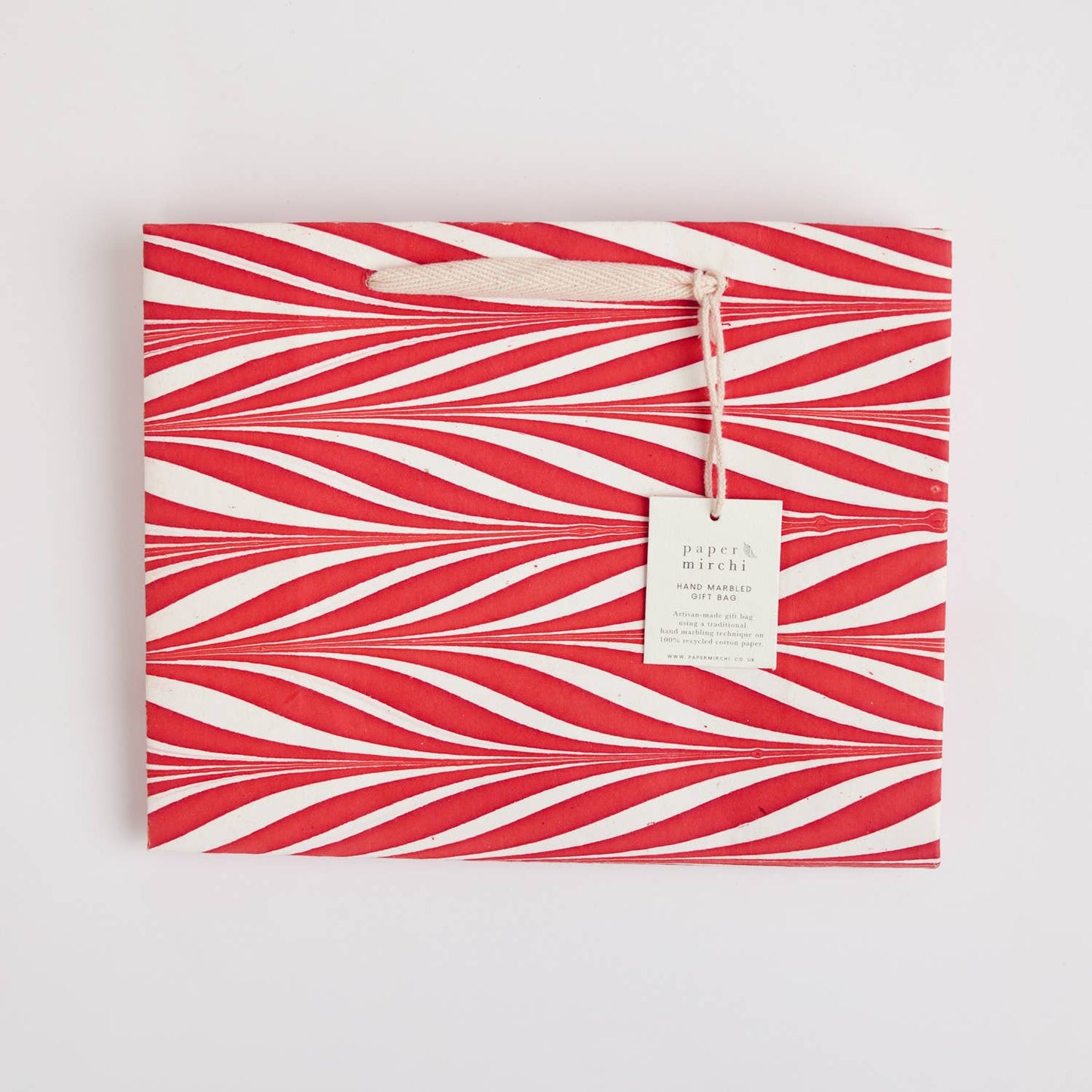 Hand Marbled Gift Bags (Medium) - Christmas Glitz