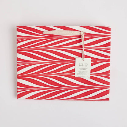 Hand Marbled Gift Bags (Medium) - Christmas Glitz