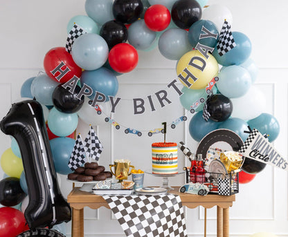 Miles per Hour Happy Birthday Banner