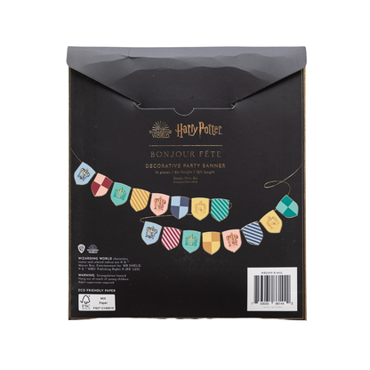Harry Potter  House Pride Multicolour Decorative Hogwarts Banner