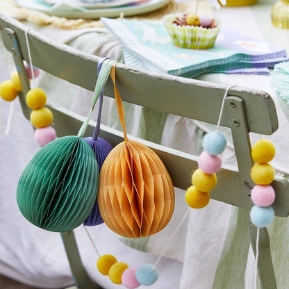 Pastel Felt Garland Decoration