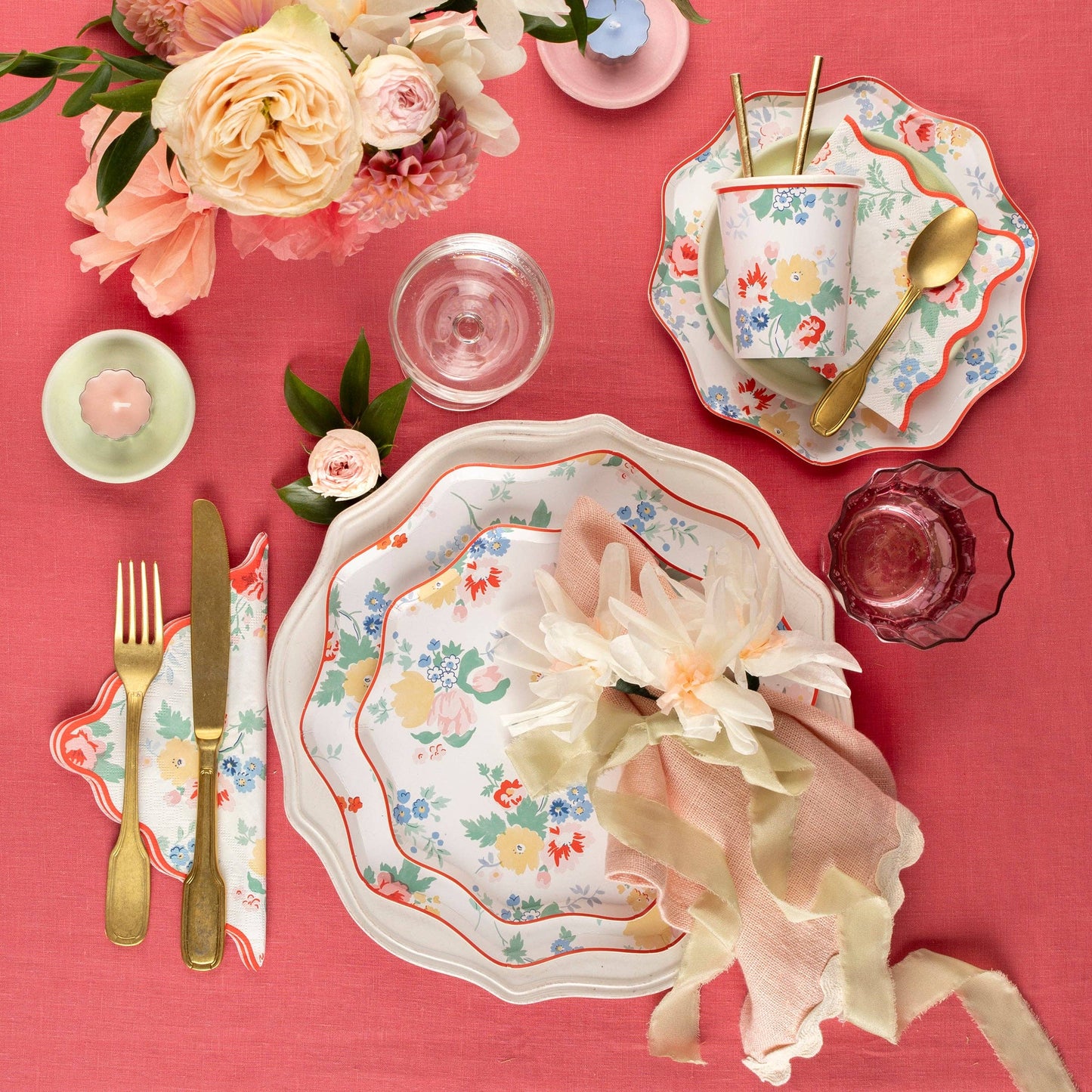 Vintage Floral Large Napkins