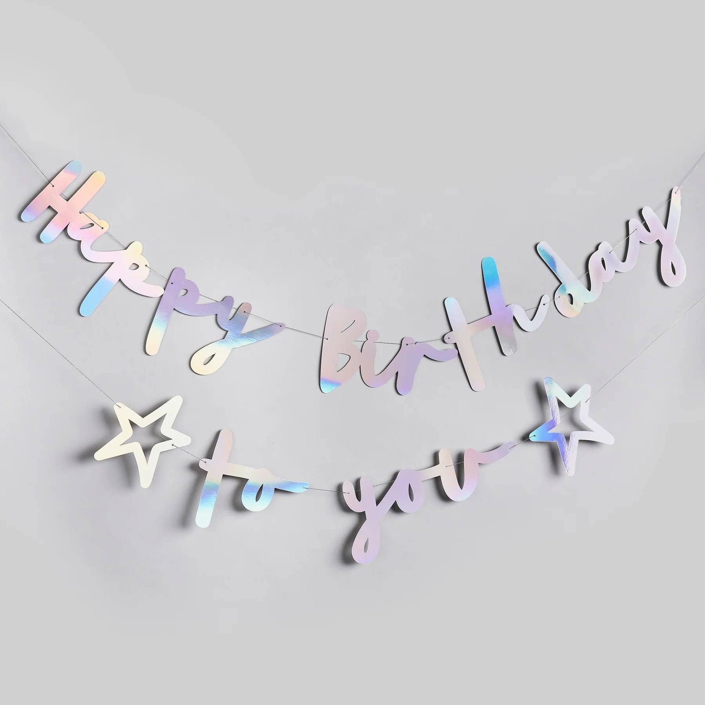 Iridescent 'Happy Birthday To You' Banner 4M