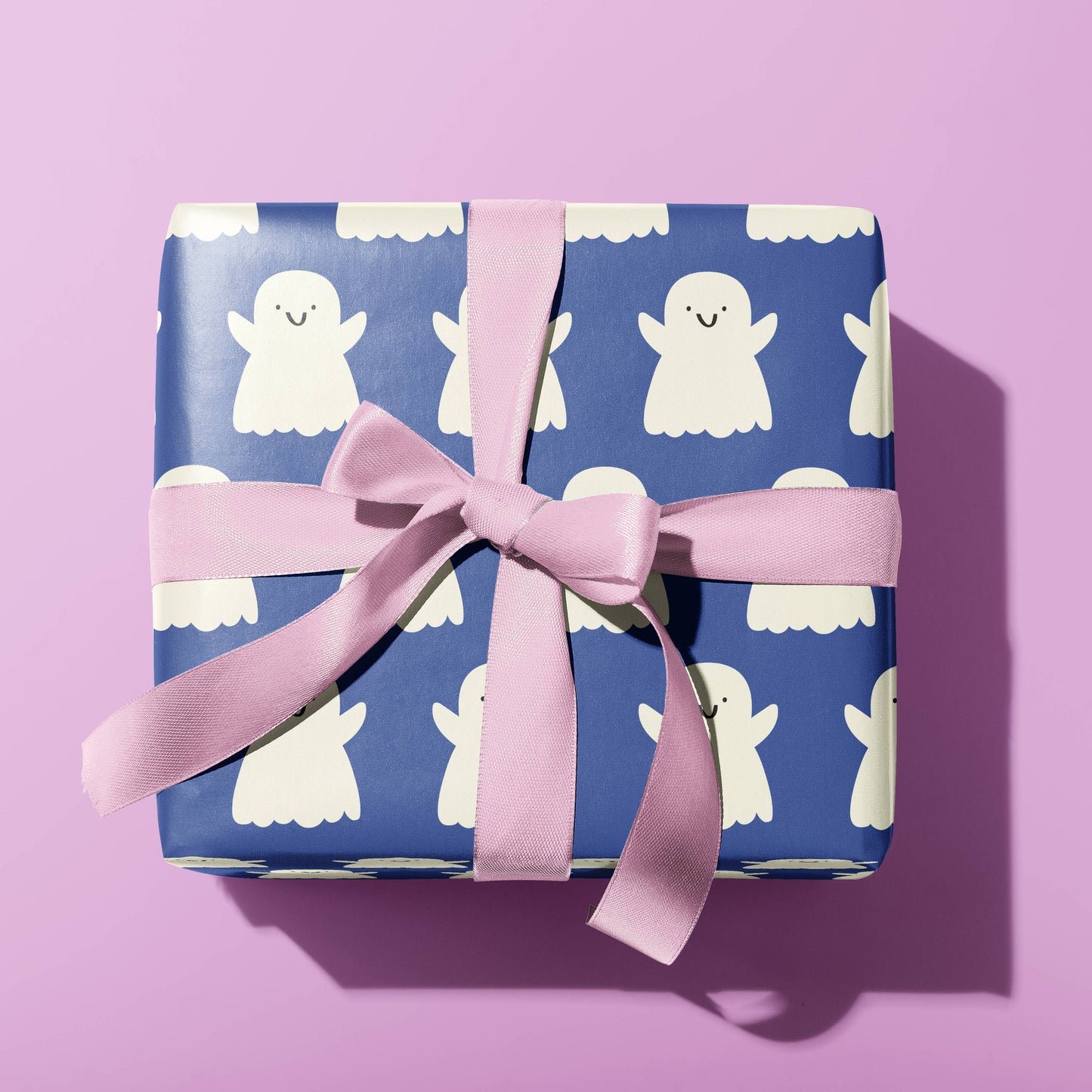 Cute Ghosts Wrapping Paper Roll – 3 Sheets Rolled
