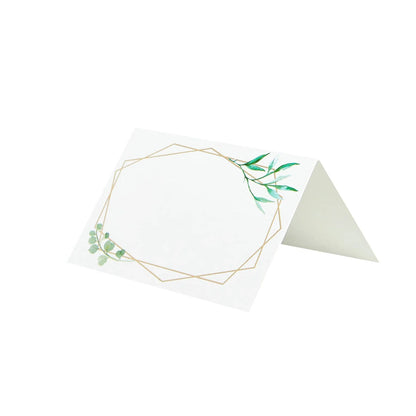 Gold Geometric Place Cards
