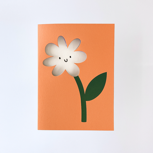 Flower Card / Just Because Blank Card