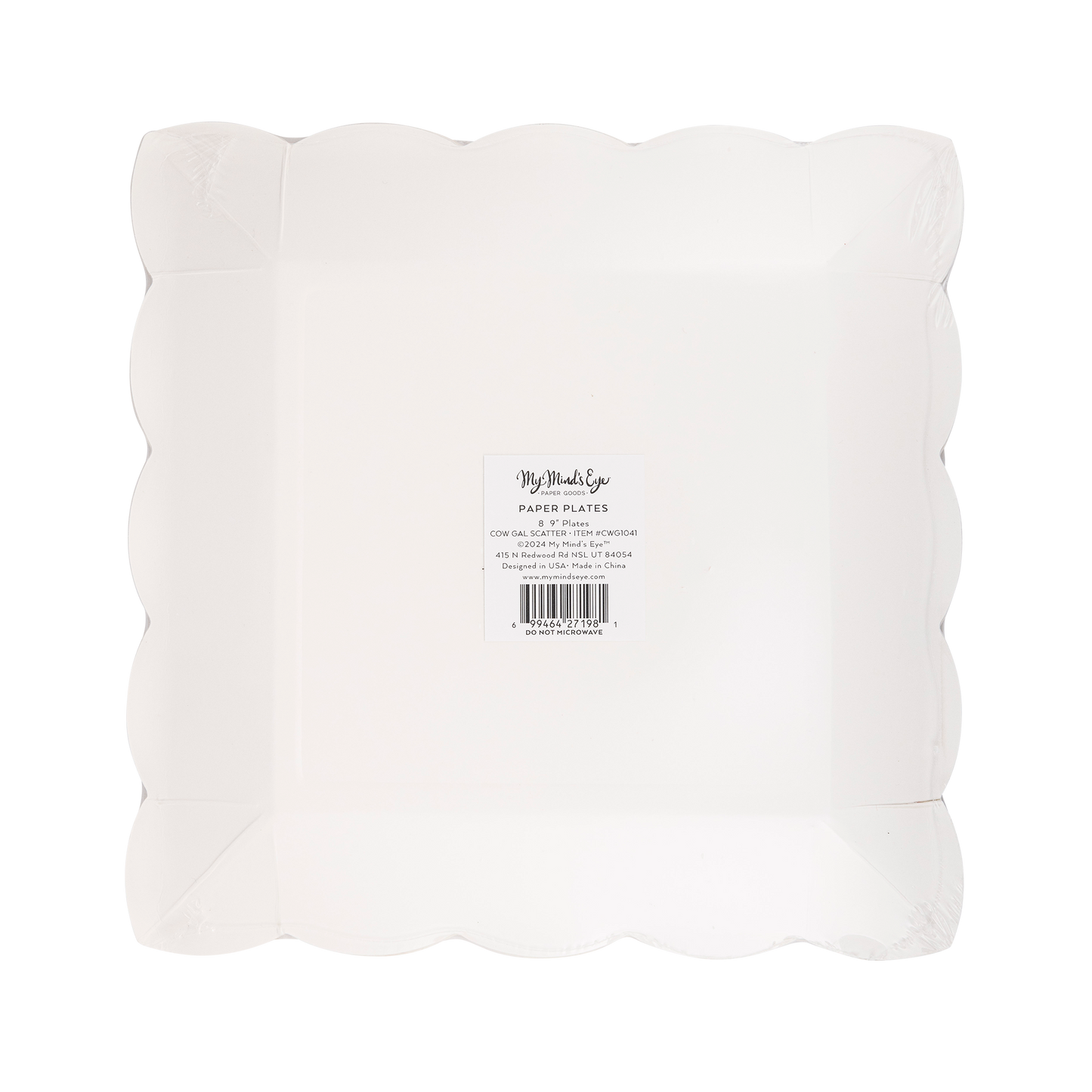 Cowgirl Pattern Paper Plate