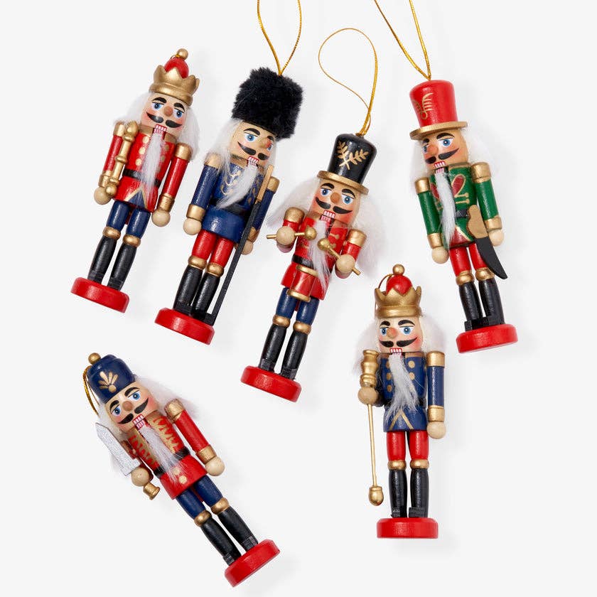 6 Christmas Nutcracker Soldiers