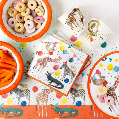 Safari Animal Paper Bowls