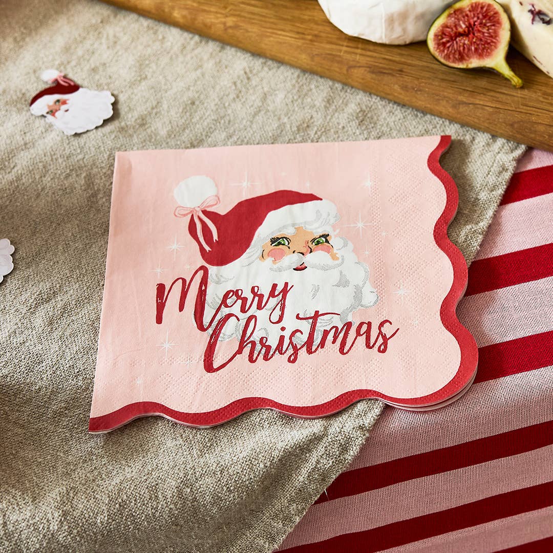 Vintage Santa Paper Napkins - Pack of 16