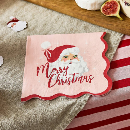 Vintage Santa Paper Napkins - Pack of 16
