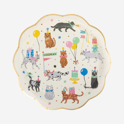 Cat Party Plate