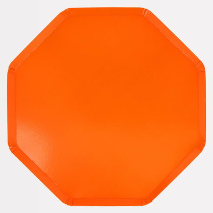 Pumpkin Orange Dinner Plates by Meri Meri