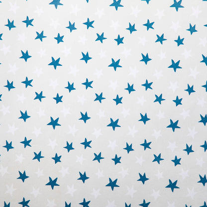 Blue White Stars Eco Wrapping Paper Roll Wrap Premium