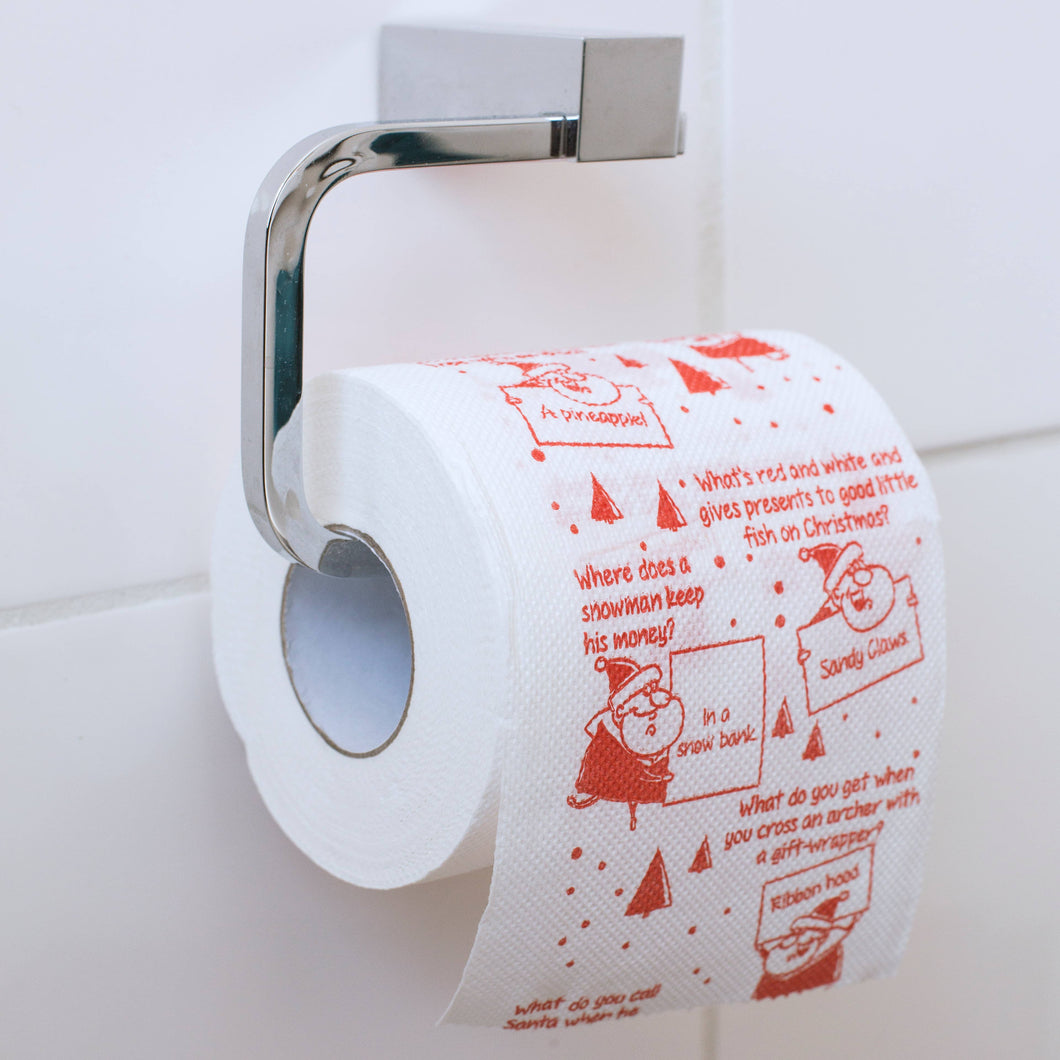 Christmas Jokes Toilet Roll