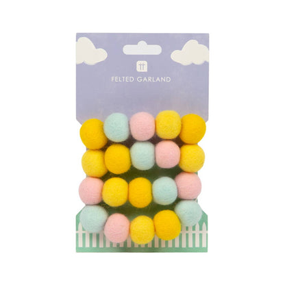 Pastel Felt Garland Decoration