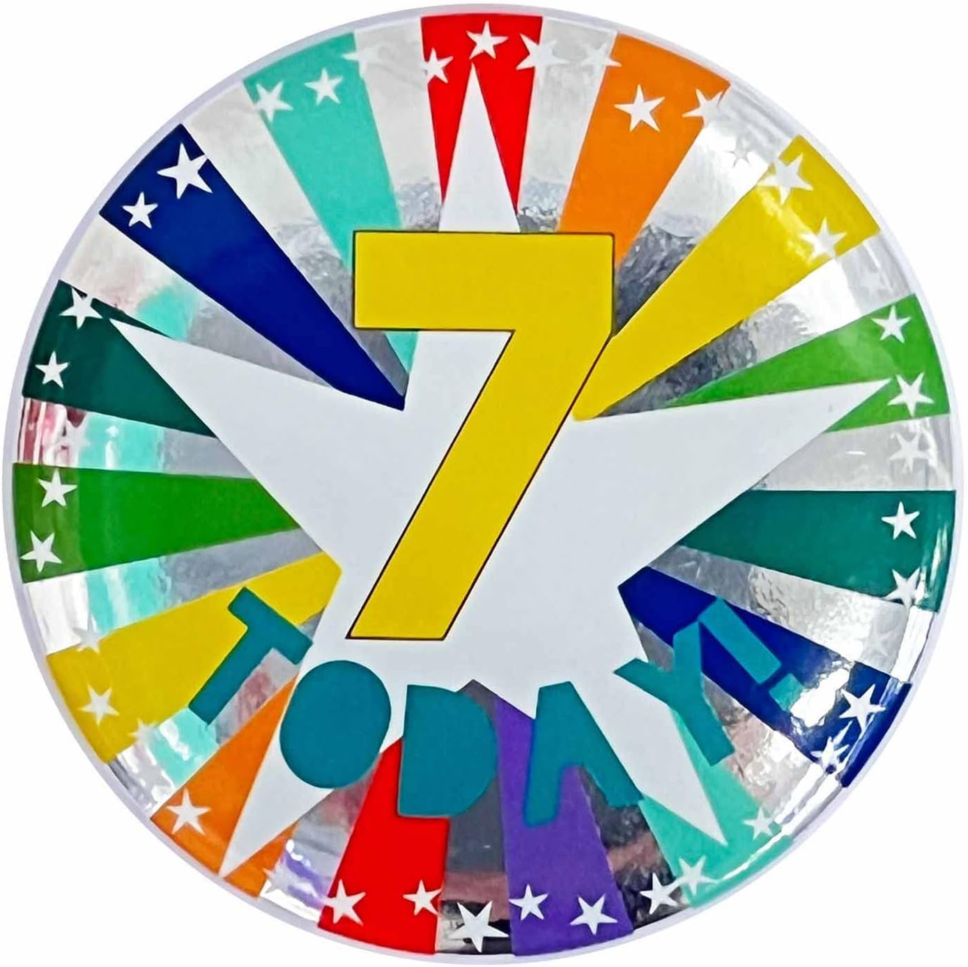 Colorful Birthday Badges - Ages 4 to 10 Today