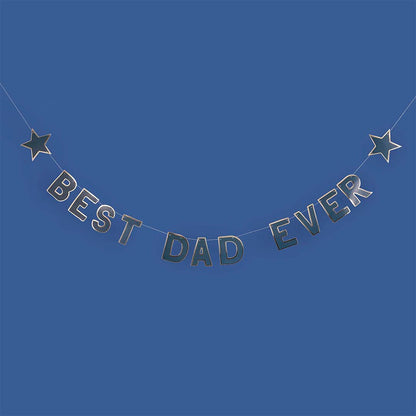 Navy Best Dad Ever Banner