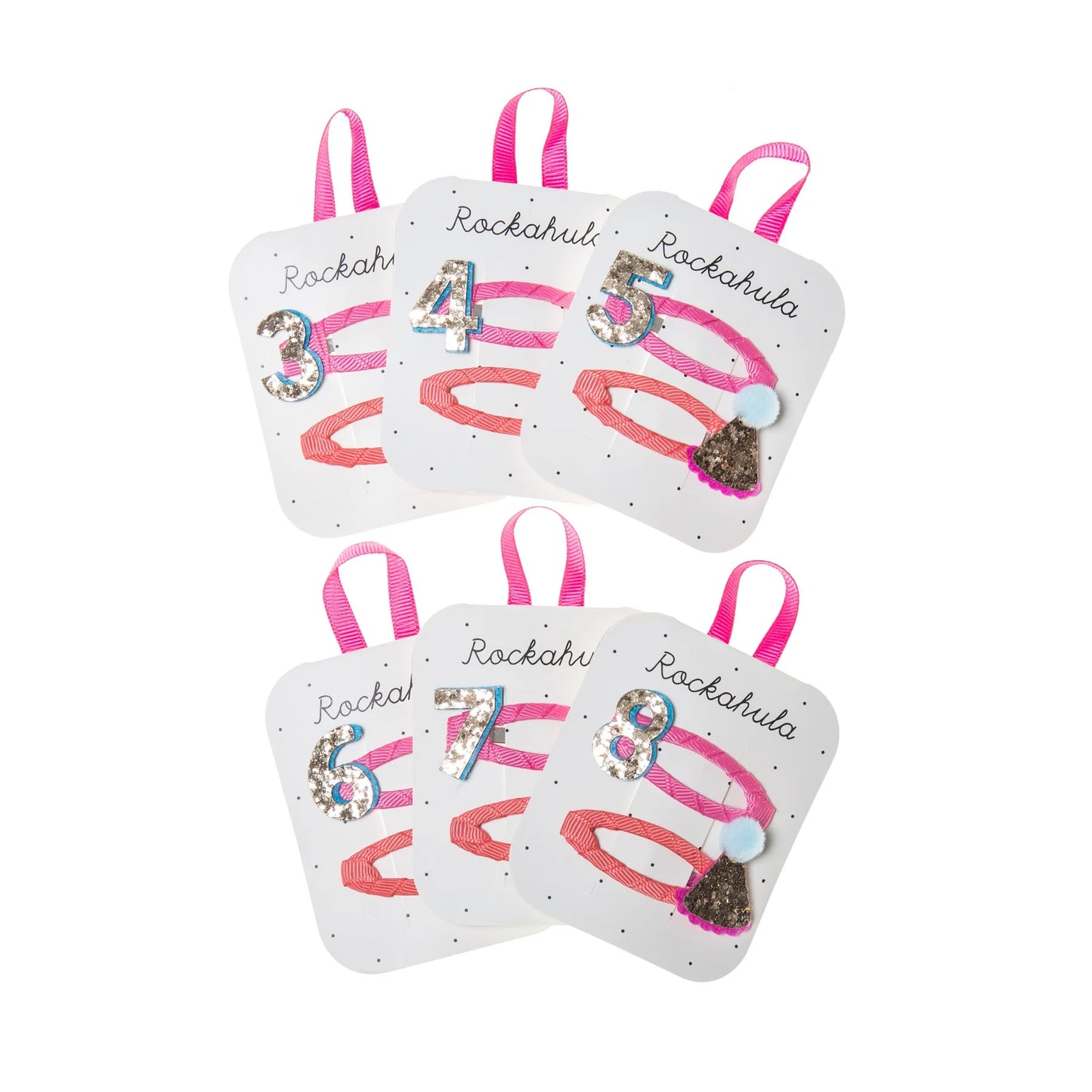 Birthday Glitter Clips
