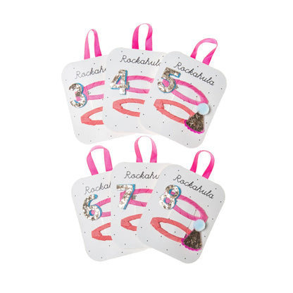 Birthday Glitter Clips
