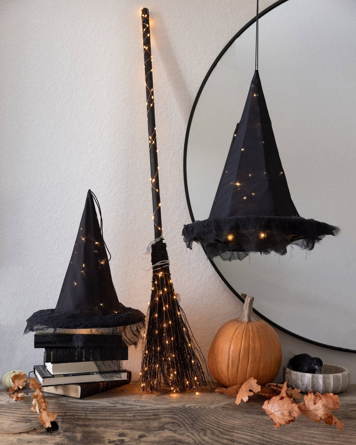 Light Up Witch Hat Set – Set of 3