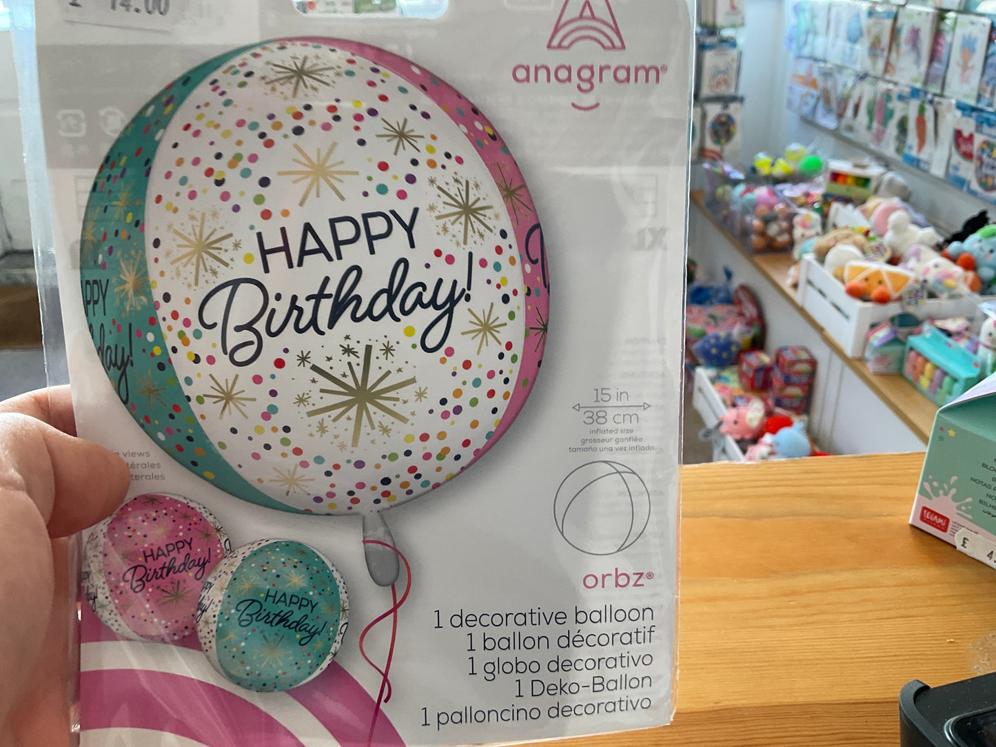 Happy birthday firework orb