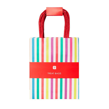 Rainbow Striped Gift Bags for Party