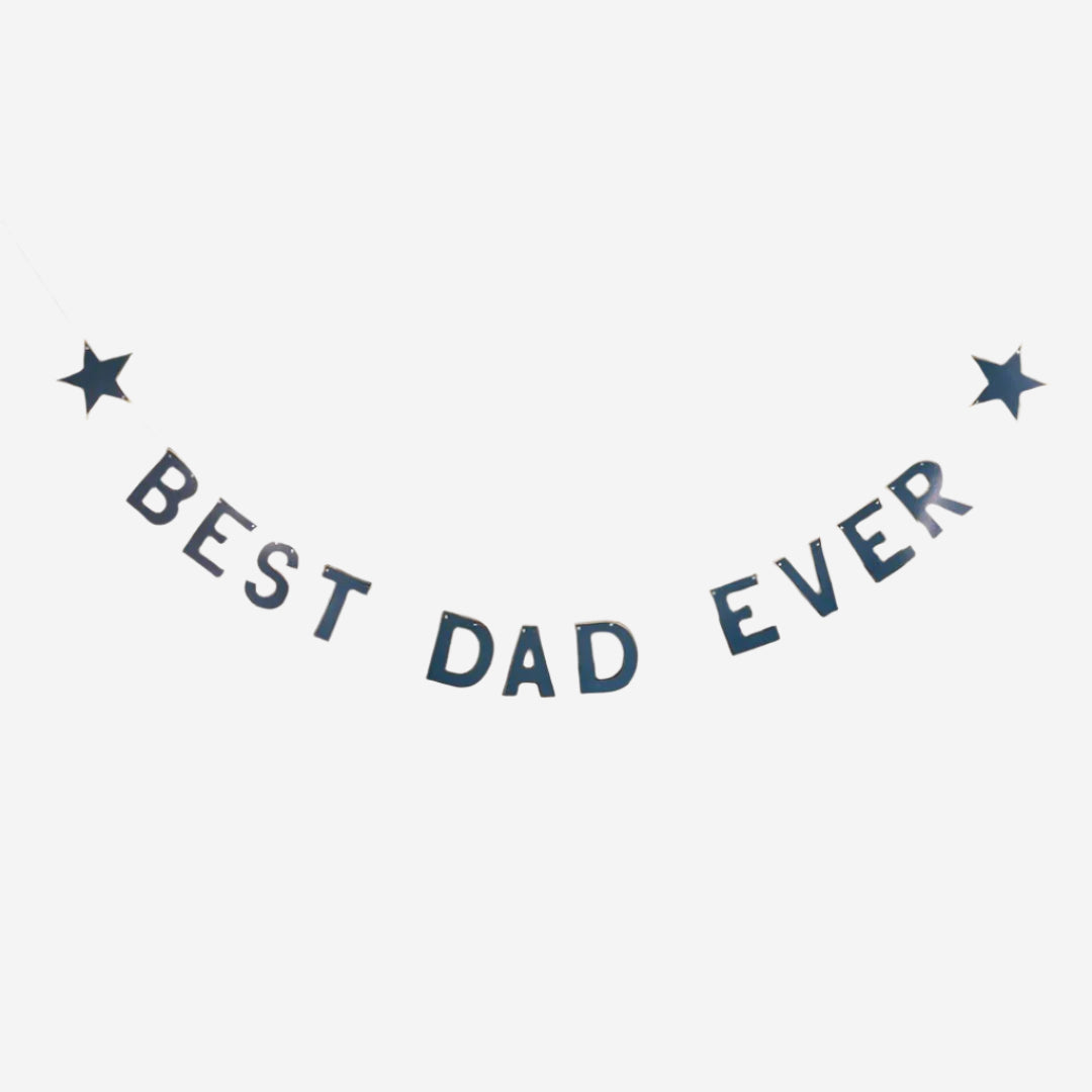 Navy Best Dad Ever Banner