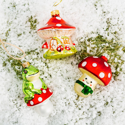 Happy Mushroom Shaped Bauble