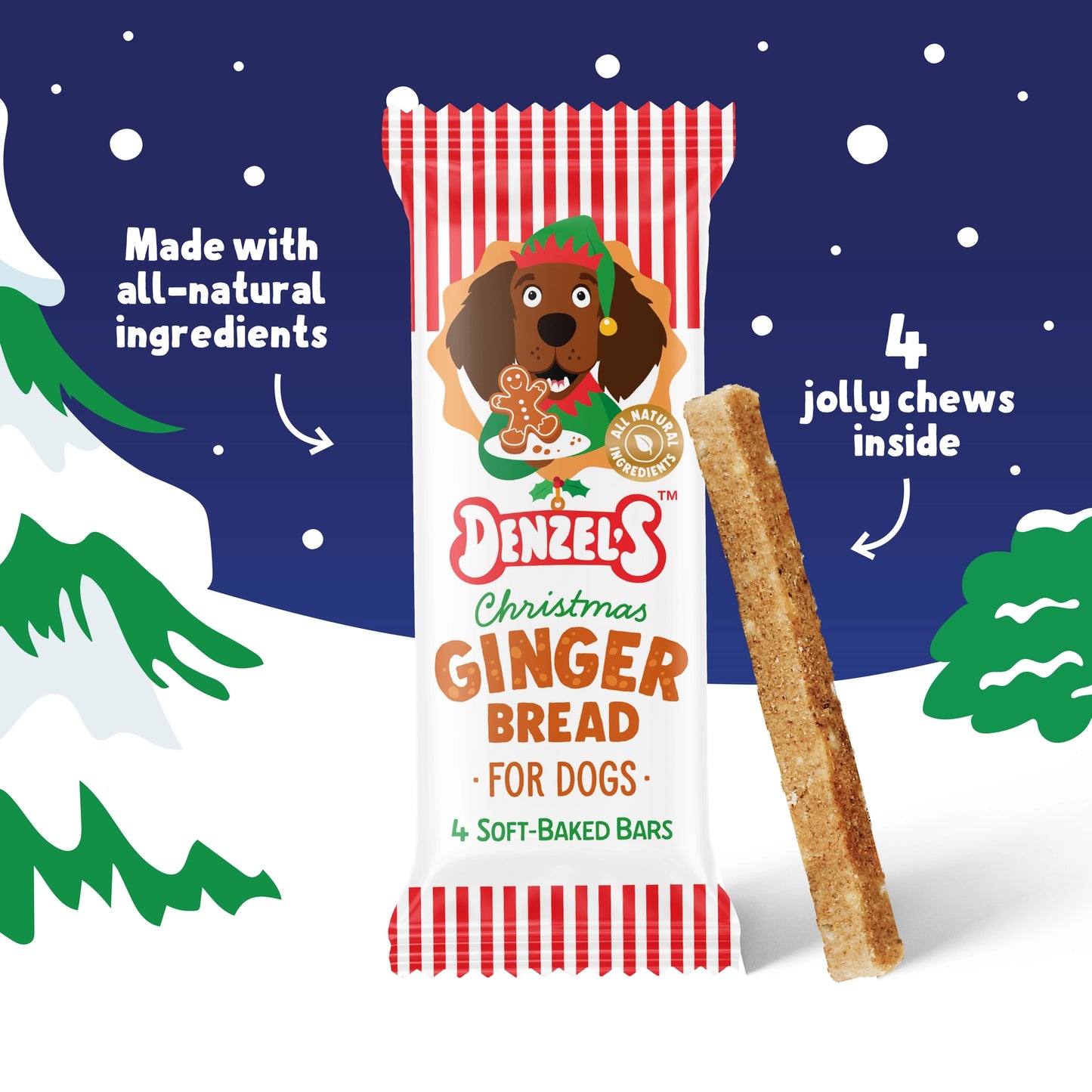Christmas Gingerbread Chews 75g  - Vegan