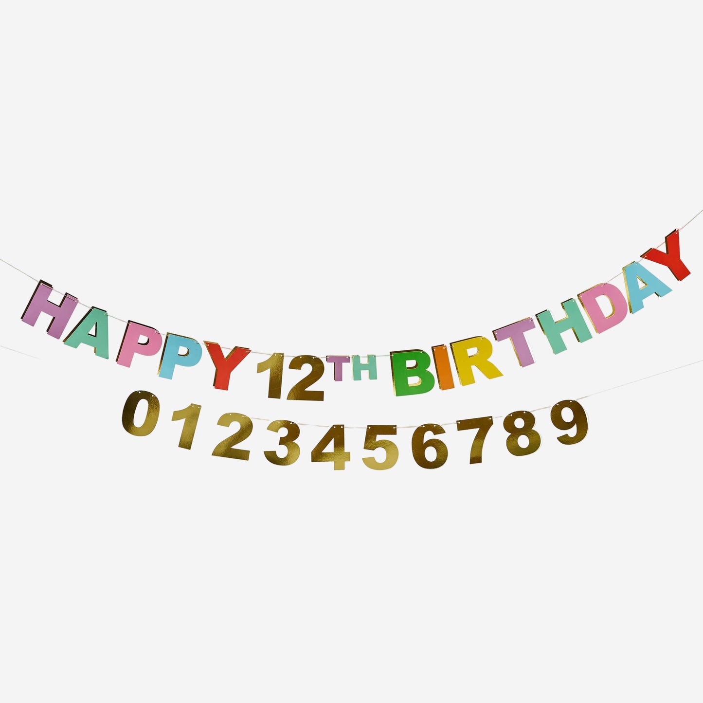 Premium Brights 'Happy Birthday' Customisable Card Banner 3m