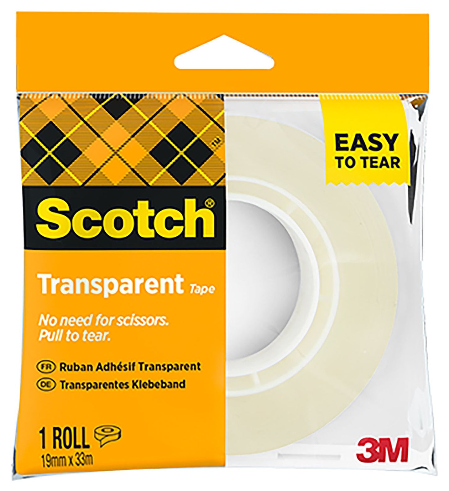 Scotch Tape Easy Tear (19mm x 33m)