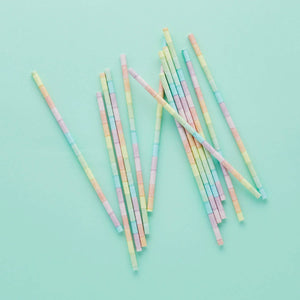 Eco Rainbow Paper Straws