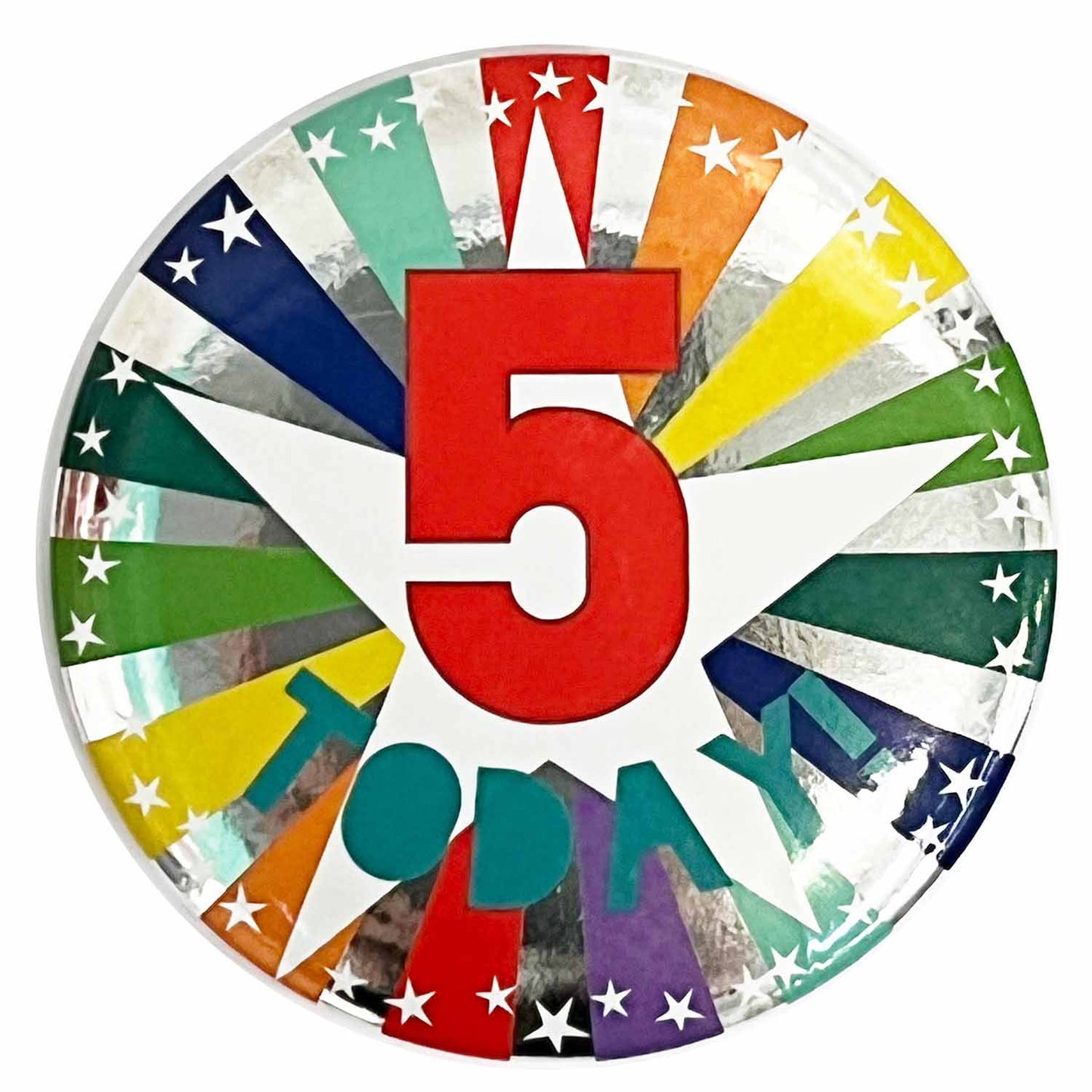 Colorful Birthday Badges - Ages 4 to 10 Today